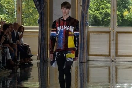 Balmain: Men's show Spring/Summer 2019 (with interview)