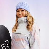 Roxy signs a snowboard capsule with two-time gold medalist Chloe Kim