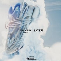 Balmain va plus loin dans la personnalisation de baskets avec Space Runners et Ant Kai