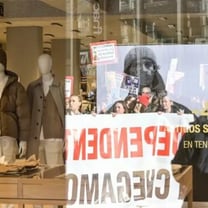 Huelga en Inditex y Women'secret en A Coruña en la primera jornada de rebajas