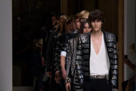 Balmain Fashion Show - Menswear Spring/Summer Collection 2018 (with interview)
