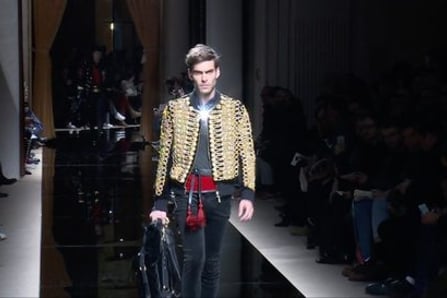Balmain Fashion show - MENS collection Autumn-Winter 2016/17 in Paris (with interview)